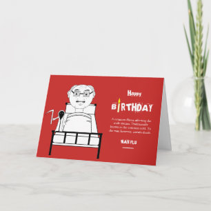 Man Flu Birthday Card Karte