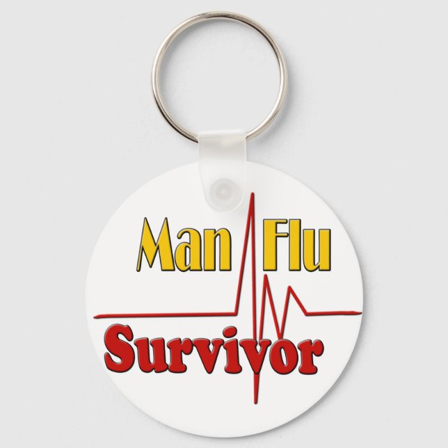 Man Flu Survivor Theme Schlüsselanhänger (Vorderseite)