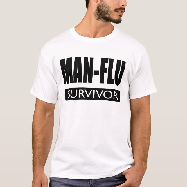 MAN-FLU ÜBERLEBENDER T-Shirt (Vorderseite)