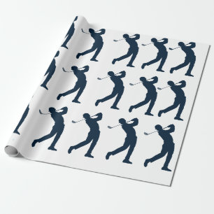 Man Golf Gift Wrapping Paper Geschenkpapier