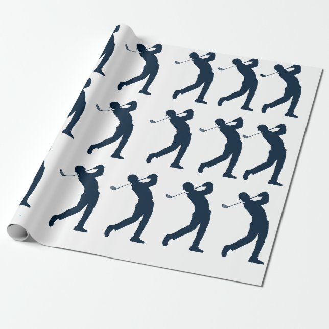 Man Golf Gift Wrapping Paper Geschenkpapier (Ungerollt)