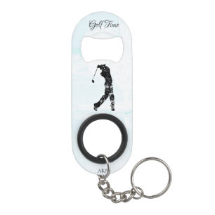 *~* Man Golfing Golf Naturbaum Teich Golfer Mini Flaschenöffner