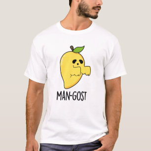 Man-gost Funny Halloween Mango Ghost Pun T-Shirt