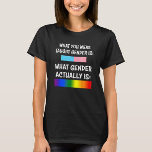 Man hat Ihnen das Geschlecht beigebracht, was das T-Shirt
