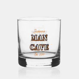 Man Höhle Text Effect Rocks Whiskey Glass Trinkbeh Whiskyglas
