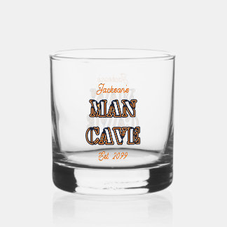 Man Höhle Text Effect Rocks Whiskey Glass Trinkbeh Whiskyglas