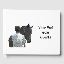 Man Holding Horse Light Guest Book Gästebuch