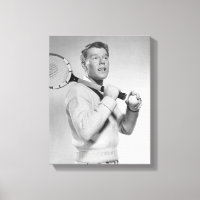 Man Holding Tennis Racket