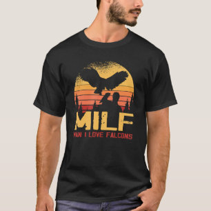 Man I Liebe Falcons Vintag Bird Falconer T-Shirt