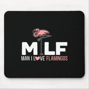 Man I Liebe Flamingos Bird Lover Summer Flamingo Mousepad