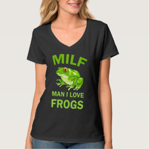 Man I Liebe Frogs Bumper Niedlich Crazy Frog Rette T-Shirt