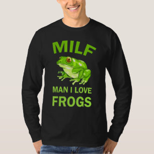 Man I Liebe Frogs Bumper Niedlich Crazy Frog Rette T-Shirt
