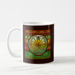 MAN IN DER MAZE Landschaft + Ihr Backgr. & Text Kaffeetasse