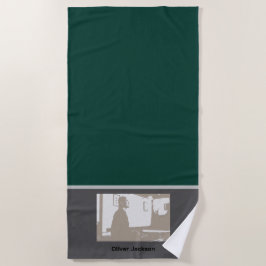 Man in Yoga pose Strandtuch