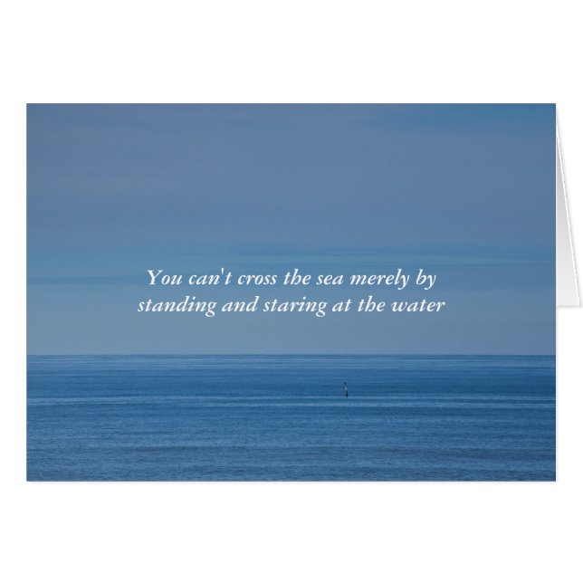 Man kann das Meer nicht überqueren, indem man auf  (Vorderseite (Horizontal))