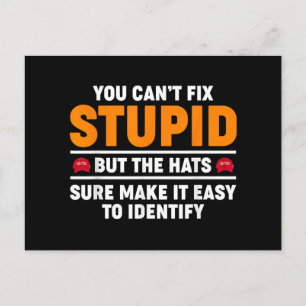 Man kann den Dummkopf nicht reparieren, aber die H Postkarte