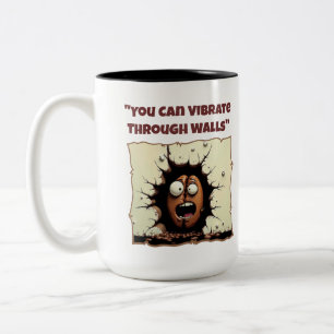Man kann durch die Wände schwingen, um sich zu drü Zweifarbige Tasse