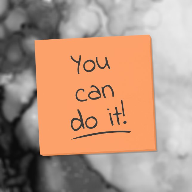 Man kann es Motivierend positiv machen Post-it Klebezettel (Your daily affirmation and encouragement 💪😊)