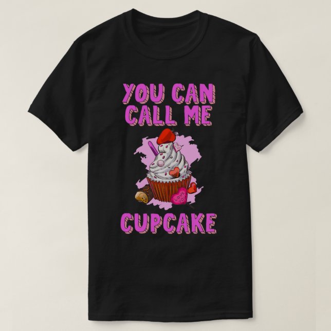 Man kann mich Cupcake Koch Batter Mehl Kuchen Back T-Shirt (Design vorne)