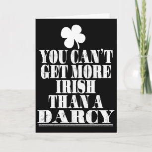 Man kann nicht irischer sein als ein Darcy St. Pat Karte