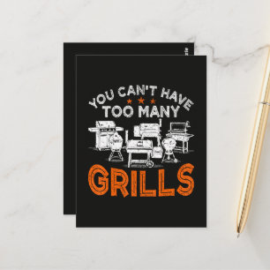 Man kann nicht zu viele Grills haben Postkarte