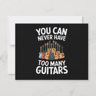 Man kann nie zu viele Gitarren haben lustiger Musi