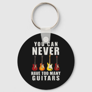 Man kann nie zu viele Gitarren haben, Musik lustig Schlüsselanhänger