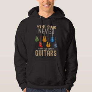 Man kann nie zu viele Gitarren-Shirts haben Hoodie