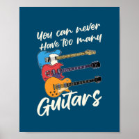 Man kann nie zu viele Musikgitarren für