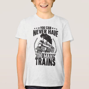 Man kann nie zu viele Züge haben Tri-Blend Shirt