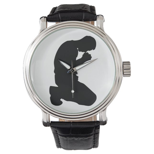 MAN KNELT IN PRAYER ARMBANDUHR (Vorderseite)