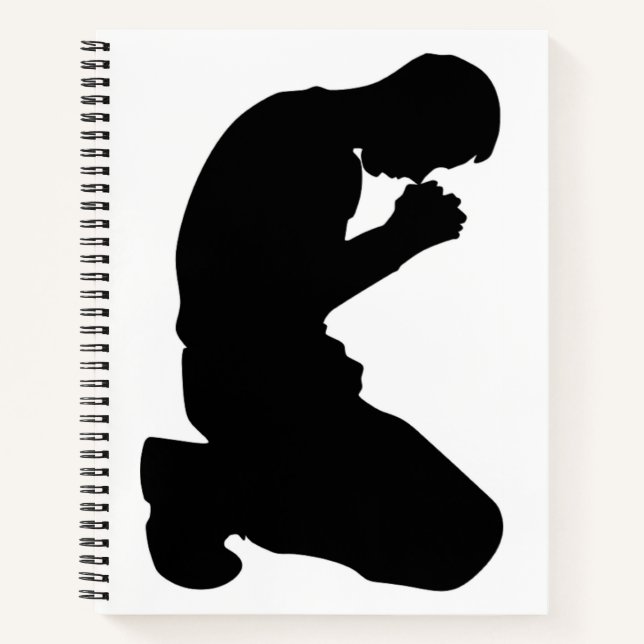 MAN KNELT IN PRAYER NOTIZBUCH (Vorderseite)