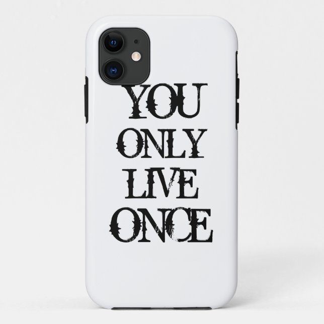 Man lebt nur einmal Case-Mate iPhone hülle (Rückseite)