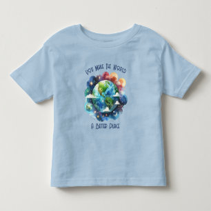 Man macht die Welt zu einem besseren Ort Kleinkind T-shirt