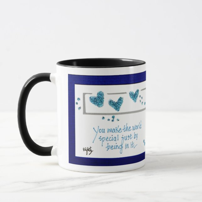 Man macht die Weltausstellung einfach, indem man d Tasse (Links)