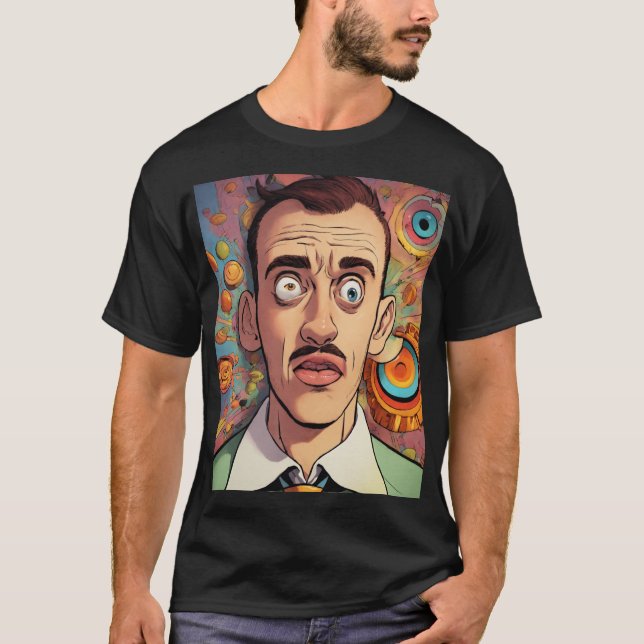MAN_MANUAL HYPNOTIZED MAN DRUCKTE T - SHIRT (Vorderseite)