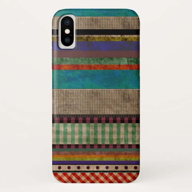 Man masculine moderne grungy iPhone Case (Rückseite)