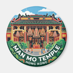 Man Mo Tempel Hongkong Magnet