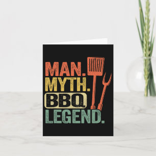 Man Myth Grillen Legend Barbecue Grill Vater Grill Karte