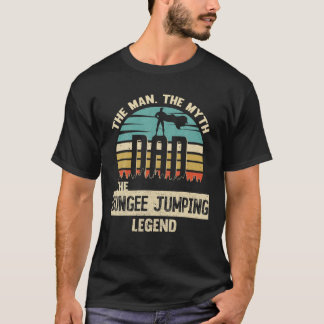 Man Myth Legend Vater Bungee Jumping T-Shirt