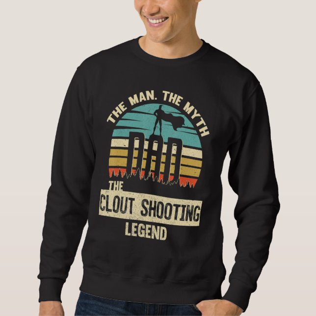 Man Myth Legend Vater Shooting Sweatshirt (Vorderseite)
