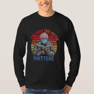 Man Myth Mittens Funny Einweihung Bernie Sanders T-Shirt