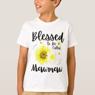 Man nennt sie Mawmaw Women Floral Niedlich Mütter T-Shirt