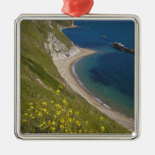 Man o War Bay, Jurassic Coast, Lulworth, Dorset, Ornament Aus Metall