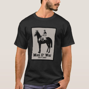 MAN O' WAR Vintage-Rennpferd T-Shirt