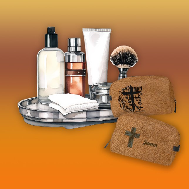 Man of Faith (1 Corinthians 16:13) Waschbeutel (Von Creator hochgeladen)