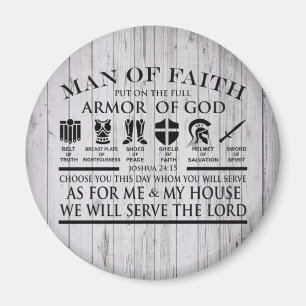 Man Of Faith Armor of god Magnet