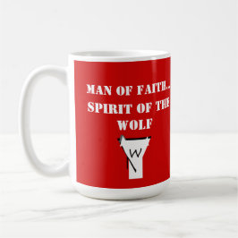 Man of Faith ...Spirit of The Wolf SHIRT Kaffeetasse