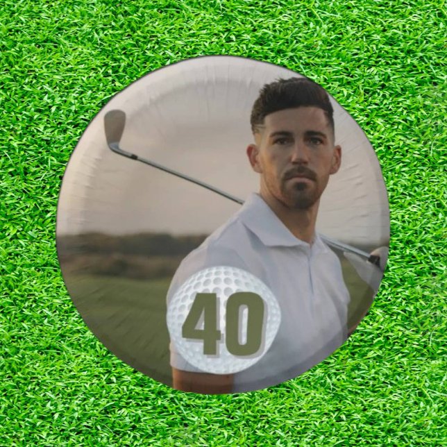 Man Pic Birthday Party Pappteller (Celebrate in Style: Bowl Over Birthday Bliss!)