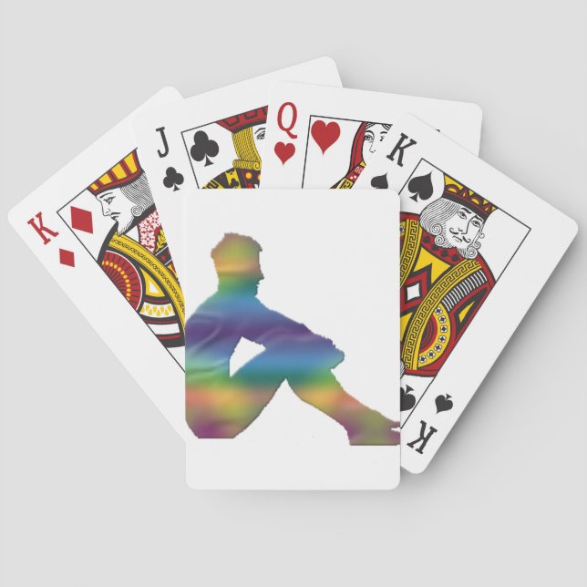 Man Posing Spielkarten (Rückseite)